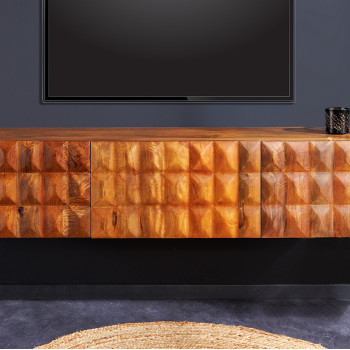 TV-skrinka 43351 Vulcano 160cm Drevo Mango