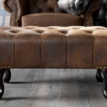 Taburetka 19449 Chesterfield Antik Hnedá Taburetka 19449 Chesterfield Antik Hnedá