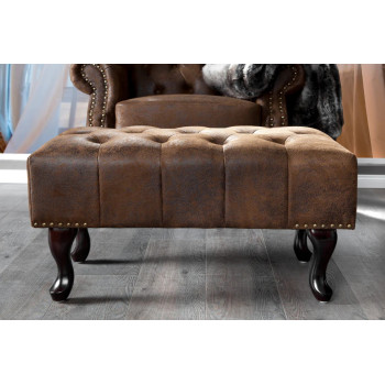 Taburetka 19449 Chesterfield Antik Hnedá Taburetka 19449 Chesterfield Antik Hnedá