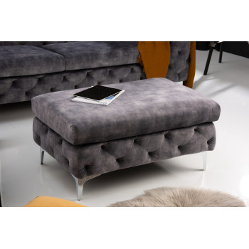 Taburetka 41135 Modern Barock Zamat Šedá Taburetka 41135 Modern Barock Zamat Šedá