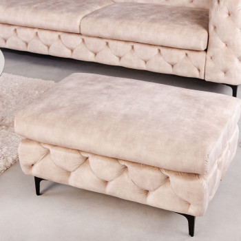 Taburetka 42642 Modern Barock Zamat Champagner Taburetka 42642 Modern Barock Zamat Champagner