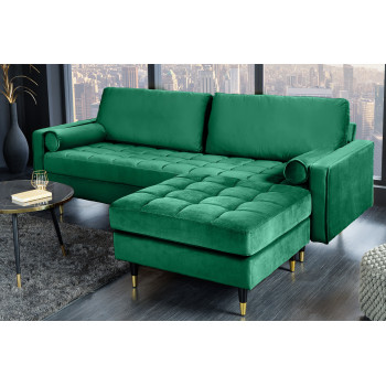 Taburetka 43133 Cozy Zamat Smaragdovozelená