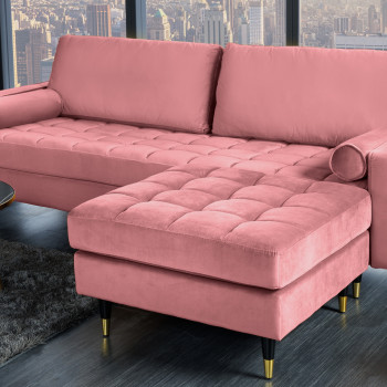 Taburetka 43607 Cozy Zamat starorúžová Taburetka 43607 Cozy Zamat starorúžová