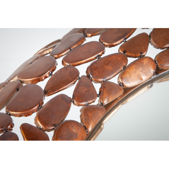 Zrkadlo 38743 Ø82cm Mosaic medené-aluminium Zrkadlo 38743 Ø82cm Mosaic medené-aluminium