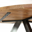 Jedálenský stôl 20-61 Ø120cm Acacia natural - PRODUKT JE SKLADOM - 1Ks