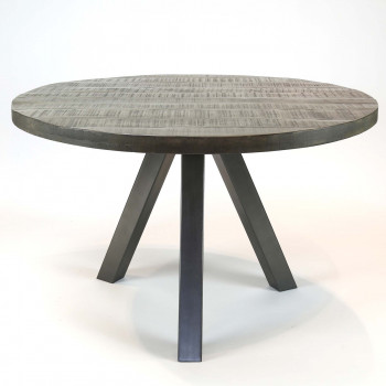 Jedálenský stôl 22-07 Ø120cm Solid mango clay antique