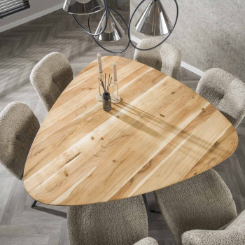 Jedálenský stôl 29-65 135x135cm Triangle Masív drevo Acacia Jedálenský stôl 29-65 135x135cm Triangle Masív drevo Acacia