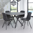 Jedálenský stôl 56-81 Ø120cm Concrete look Jedálenský stôl 56-81 Ø120cm Concrete look
