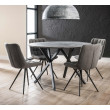 Jedálenský stôl 56-81 Ø120cm Concrete look Jedálenský stôl 56-81 Ø120cm Concrete look