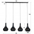 Luster 81-41 4 x Ø28cm industry concrete cone Luster 81-41 4 x Ø28cm industry concrete cone