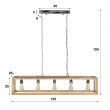 Luster 82-15 Wooden mango frame Luster 82-15 Wooden mango frame