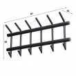 Vešiak 40-31 2x6 Hooks Vešiak 40-31 2x6 Hooks